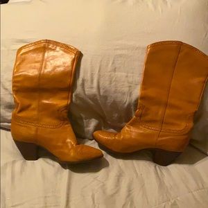 💥 2 for $10 Tan cowboy boots